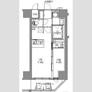 神戸市中央区栄町通(神戸市営地下鉄海岸線みなと元町)のマンション賃貸物件 間取画像