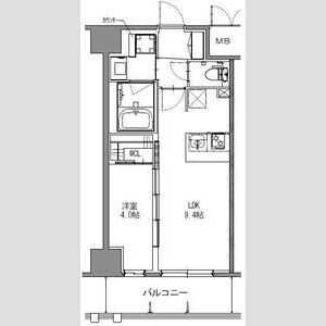 神戸市中央区栄町通(神戸市営地下鉄海岸線みなと元町)のマンション賃貸物件 間取画像