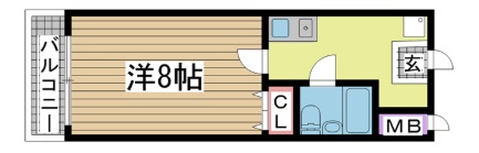 神戸市兵庫区小河通(JR山陽本線兵庫)のマンション賃貸物件 間取画像