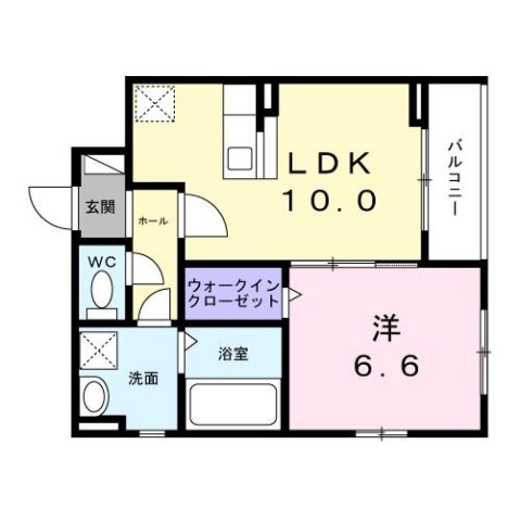 尼崎市長洲中通(阪神本線大物)のアパート賃貸物件 間取画像