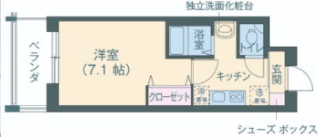 神戸市中央区港島(ポートアイランド線中公園)のマンション賃貸物件 間取画像