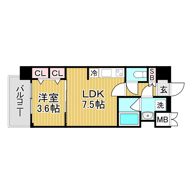 神戸市灘区倉石通(阪急神戸線王子公園)のマンション賃貸物件 間取画像