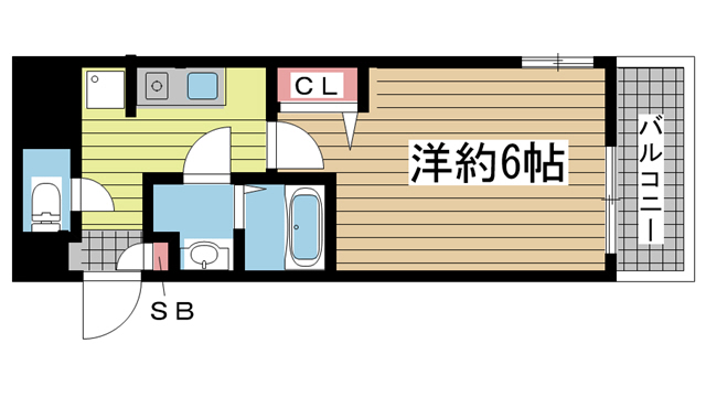 神戸市中央区加納町(JR東海道本線(近畿)三ノ宮)のマンション賃貸物件 間取画像