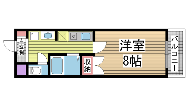 神戸市東灘区森南町(JR東海道本線(近畿)甲南山手)のマンション賃貸物件 間取画像