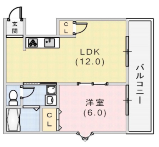 神戸市東灘区田中町(JR東海道本線(近畿)摂津本山)のマンション賃貸物件 間取画像