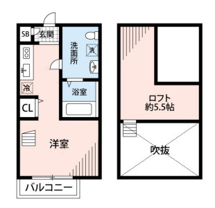 神戸市須磨区大池町(JR山陽本線鷹取)のアパート賃貸物件 間取画像