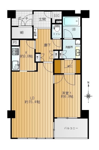 神戸市中央区伊藤町(神戸市営地下鉄海岸線三宮・花時計前)のマンション賃貸物件 間取画像
