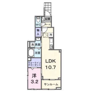 神戸市北区鈴蘭台西町(神戸電鉄粟生線鈴蘭台西口)のアパート賃貸物件 間取画像