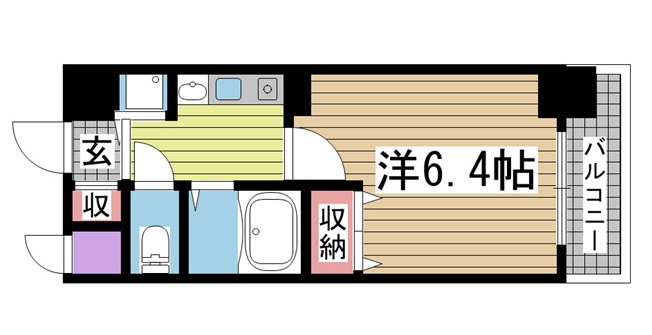 神戸市中央区雲井通(JR東海道本線(近畿)三ノ宮)のマンション賃貸物件 間取画像