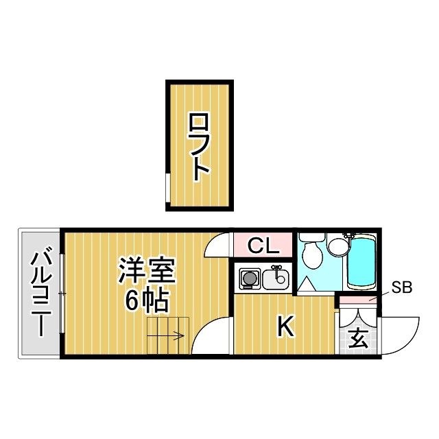 神戸市垂水区山手(山陽電鉄線東垂水)のアパート賃貸物件 間取画像