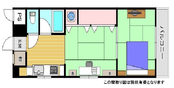 神戸市兵庫区永沢町(神戸高速線新開地)のマンション賃貸物件 間取画像