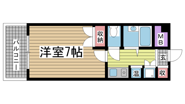 神戸市中央区生田町(JR東海道本線(近畿)三ノ宮)のマンション賃貸物件 間取画像