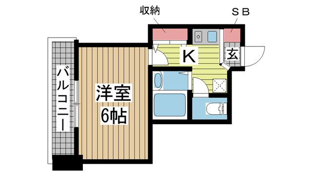 神戸市須磨区飛松町(山陽電鉄線板宿)のマンション賃貸物件 間取画像