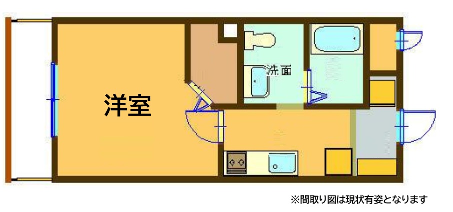 神戸市長田区大谷町(山陽電鉄線西代)のアパート賃貸物件 間取画像