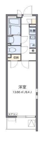 尼崎市東本町(阪神本線大物)のマンション賃貸物件 間取画像