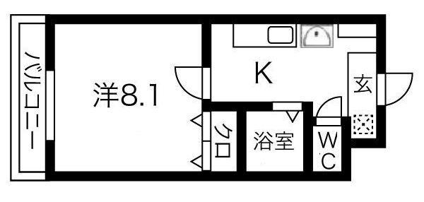神戸市東灘区深江本町(阪神本線深江)のマンション賃貸物件 間取画像