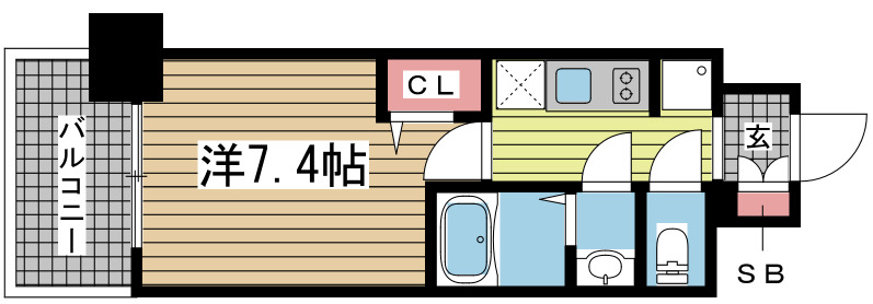 神戸市中央区国香通(JR東海道本線(近畿)三ノ宮)のマンション賃貸物件 間取画像