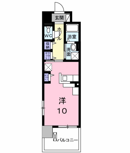明石市小久保(JR山陽本線西明石)のマンション賃貸物件 間取画像