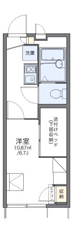 神戸市中央区野崎通(JR東海道本線(近畿)灘)のアパート賃貸物件 間取画像