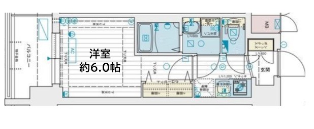 神戸市中央区脇浜町(阪神本線春日野道)のマンション賃貸物件 間取画像