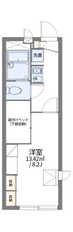神戸市北区有野中町(神戸電鉄三田線田尾寺)のアパート賃貸物件 間取画像