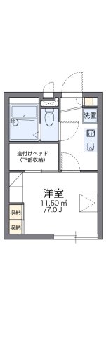 明石市林(山陽電鉄線林崎松江海岸)のアパート賃貸物件 間取画像