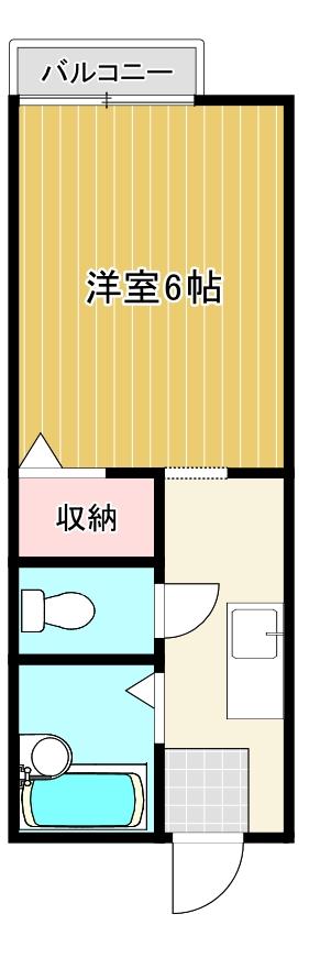 神戸市東灘区本庄町(JR東海道本線(近畿)甲南山手)のアパート賃貸物件 間取画像