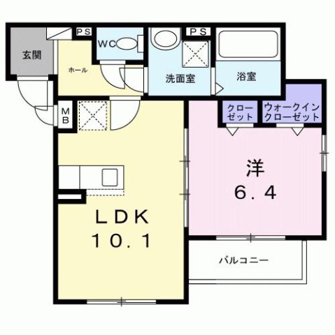 尼崎市今福(阪神本線杭瀬)のアパート賃貸物件 間取画像