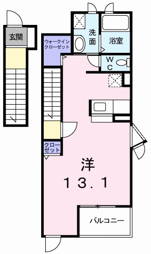 神戸市西区玉津町高津橋(JR山陽本線明石)のアパート賃貸物件 間取画像