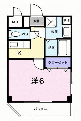 西宮市段上町(阪急今津線甲東園)のアパート賃貸物件 間取画像
