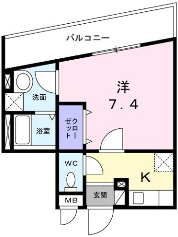 尼崎市稲葉荘(阪神本線武庫川)のマンション賃貸物件 間取画像
