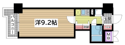 神戸市長田区大橋町(JR山陽本線新長田)のマンション賃貸物件 間取画像