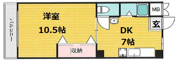 神戸市東灘区田中町(JR東海道本線(近畿)摂津本山)のマンション賃貸物件 間取画像