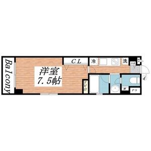 神戸市兵庫区上沢通(神戸電鉄有馬線湊川)のマンション賃貸物件 間取画像