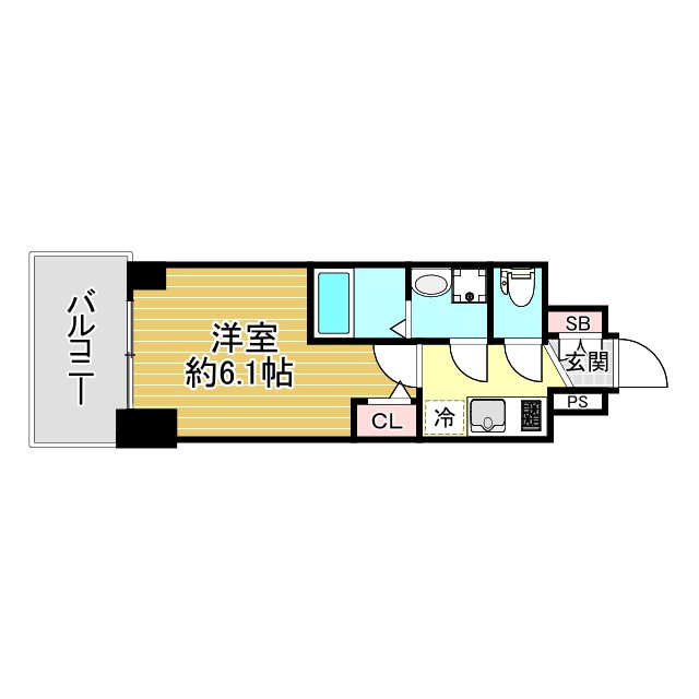 神戸市兵庫区松原通(JR山陽本線兵庫)のマンション賃貸物件 間取画像