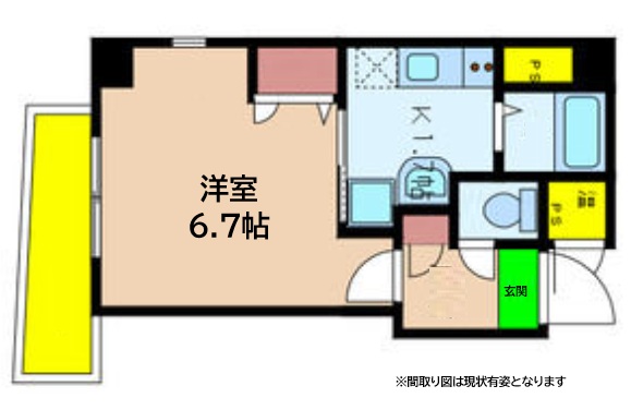 神戸市中央区旭通(JR東海道本線(近畿)三ノ宮)のマンション賃貸物件 間取画像