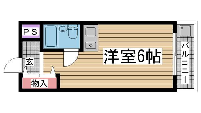 神戸市東灘区深江北町(阪神本線芦屋)のマンション賃貸物件 間取画像