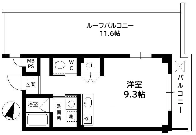 神戸市北区鈴蘭台東町(神戸電鉄有馬線鈴蘭台)のマンション賃貸物件 間取画像
