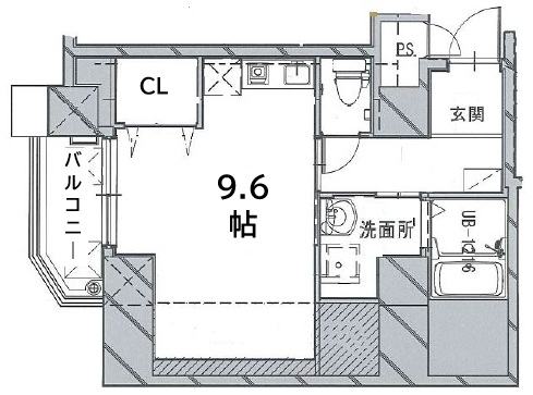 神戸市中央区山本通(JR東海道本線(近畿)三ノ宮)のマンション賃貸物件 間取画像