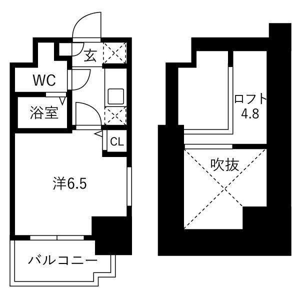 神戸市中央区下山手通(神戸高速線花隈)のマンション賃貸物件 間取画像