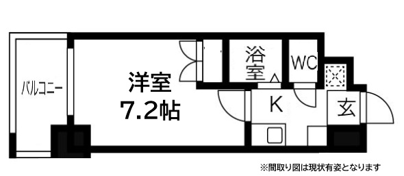 神戸市中央区布引町(山陽新幹線新神戸)のマンション賃貸物件 間取画像