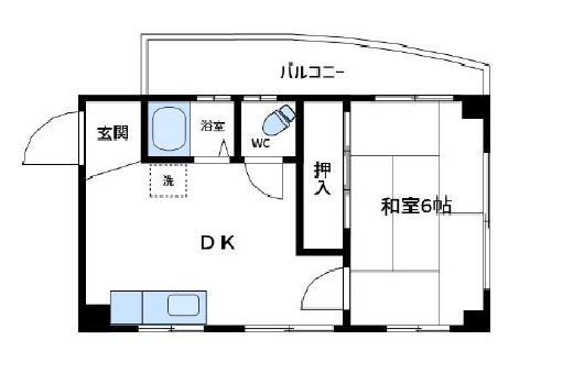 神戸市中央区熊内町(阪急神戸線春日野道)のマンション賃貸物件 間取画像