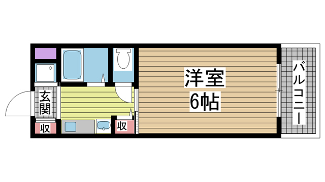 神戸市灘区原田通(阪急神戸線王子公園)のマンション賃貸物件 間取画像