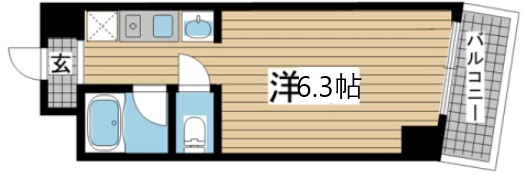 神戸市中央区海岸通(JR東海道本線(近畿)元町)のマンション賃貸物件 間取画像