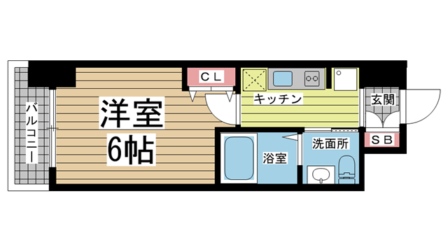 神戸市兵庫区西柳原町(JR山陽本線兵庫)のマンション賃貸物件 間取画像