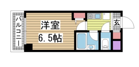 神戸市中央区雲井通(JR東海道本線(近畿)三ノ宮)のマンション賃貸物件 間取画像