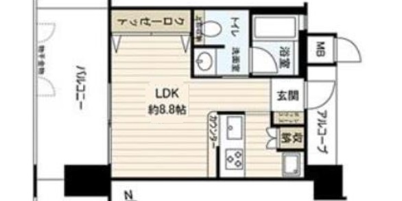 神戸市中央区布引町(神戸市営地下鉄線新神戸)のマンション賃貸物件 間取画像