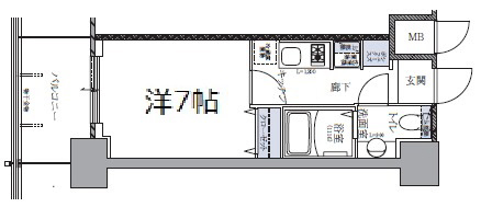 神戸市中央区下山手通(JR東海道本線(近畿)元町)のマンション賃貸物件 間取画像