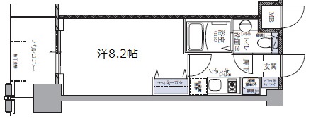 神戸市中央区下山手通(JR東海道本線(近畿)元町)のマンション賃貸物件 間取画像