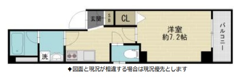神戸市中央区琴ノ緒町(JR東海道本線(近畿)三ノ宮)のマンション賃貸物件 間取画像